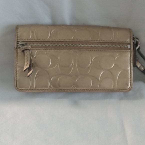 Gold Coach Wallet/Wristlet - Picture 2 of 7